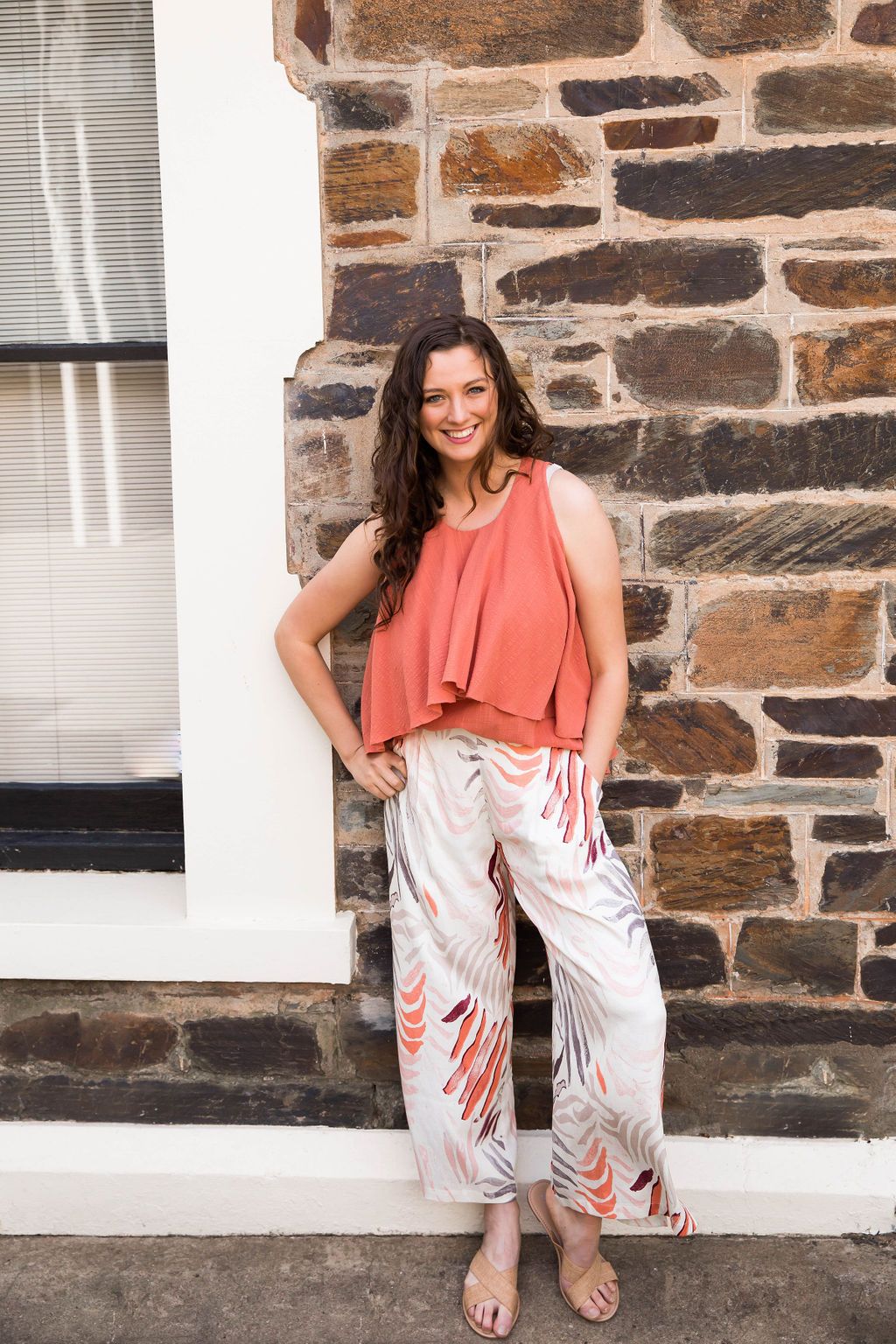 Agile Culotte In Rust & Palm