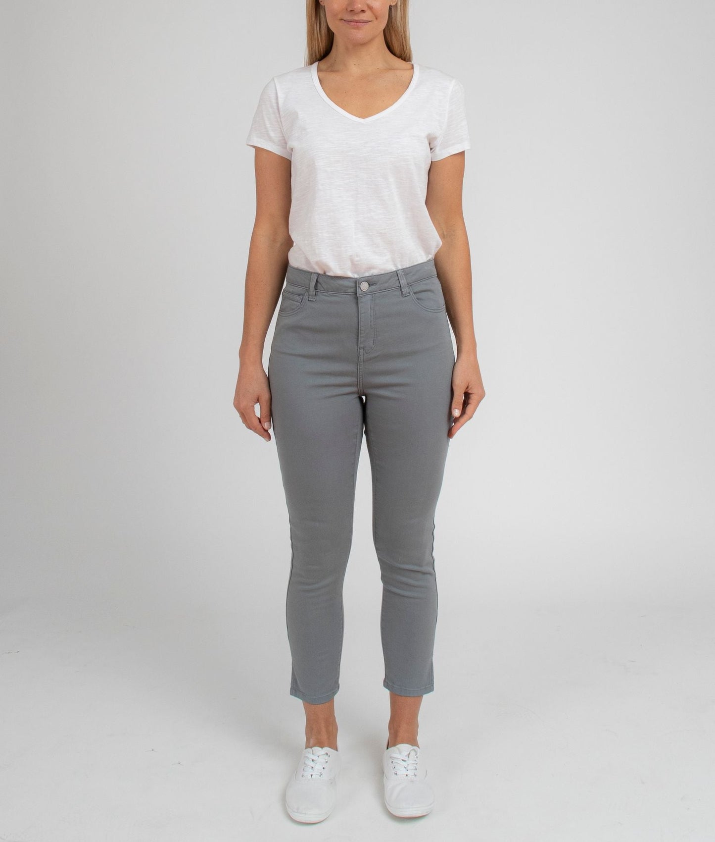 Side Split Jean - White