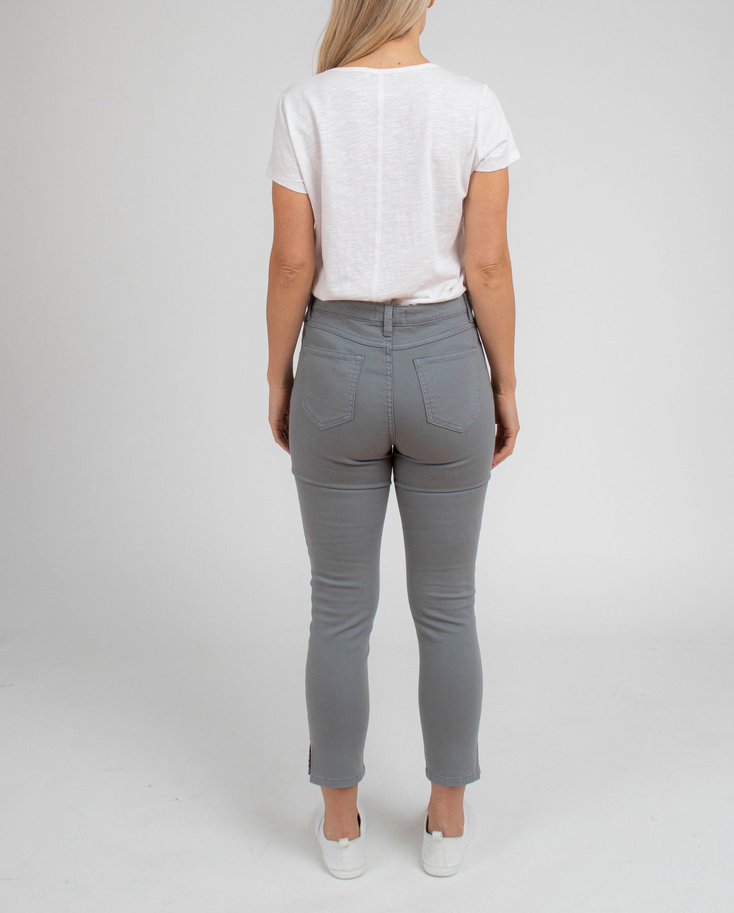 Side Split Jean - White