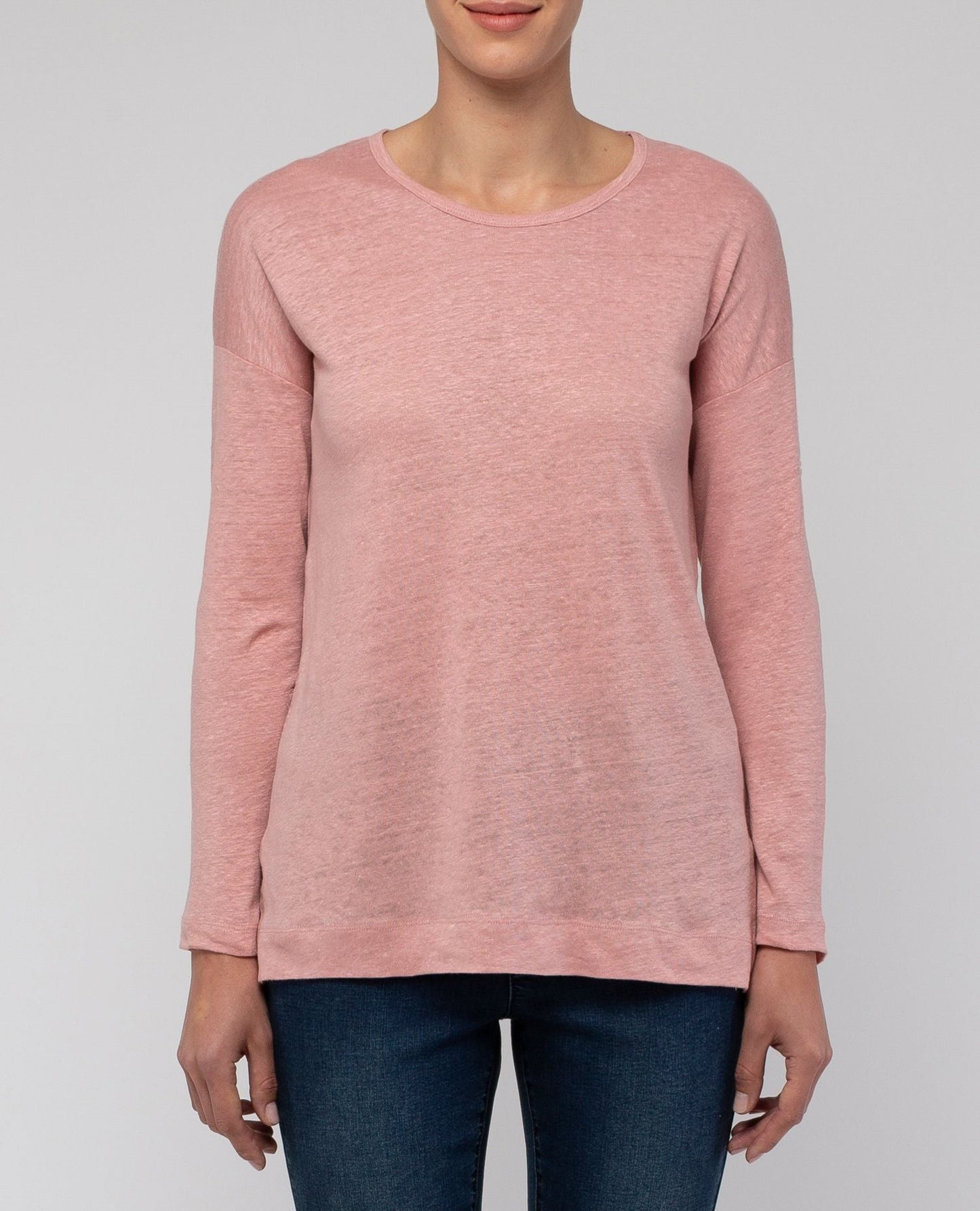 Neck Linen Top - 4 Colours