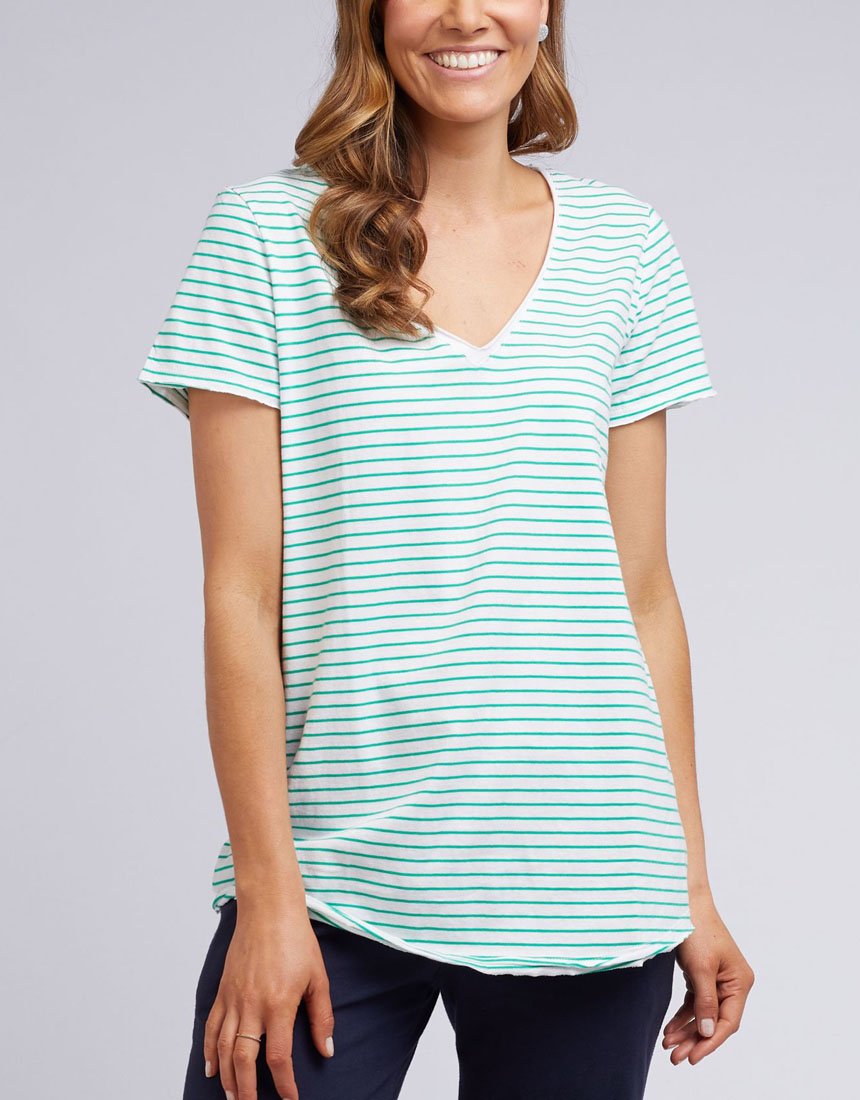 Remi Stripe V Tee