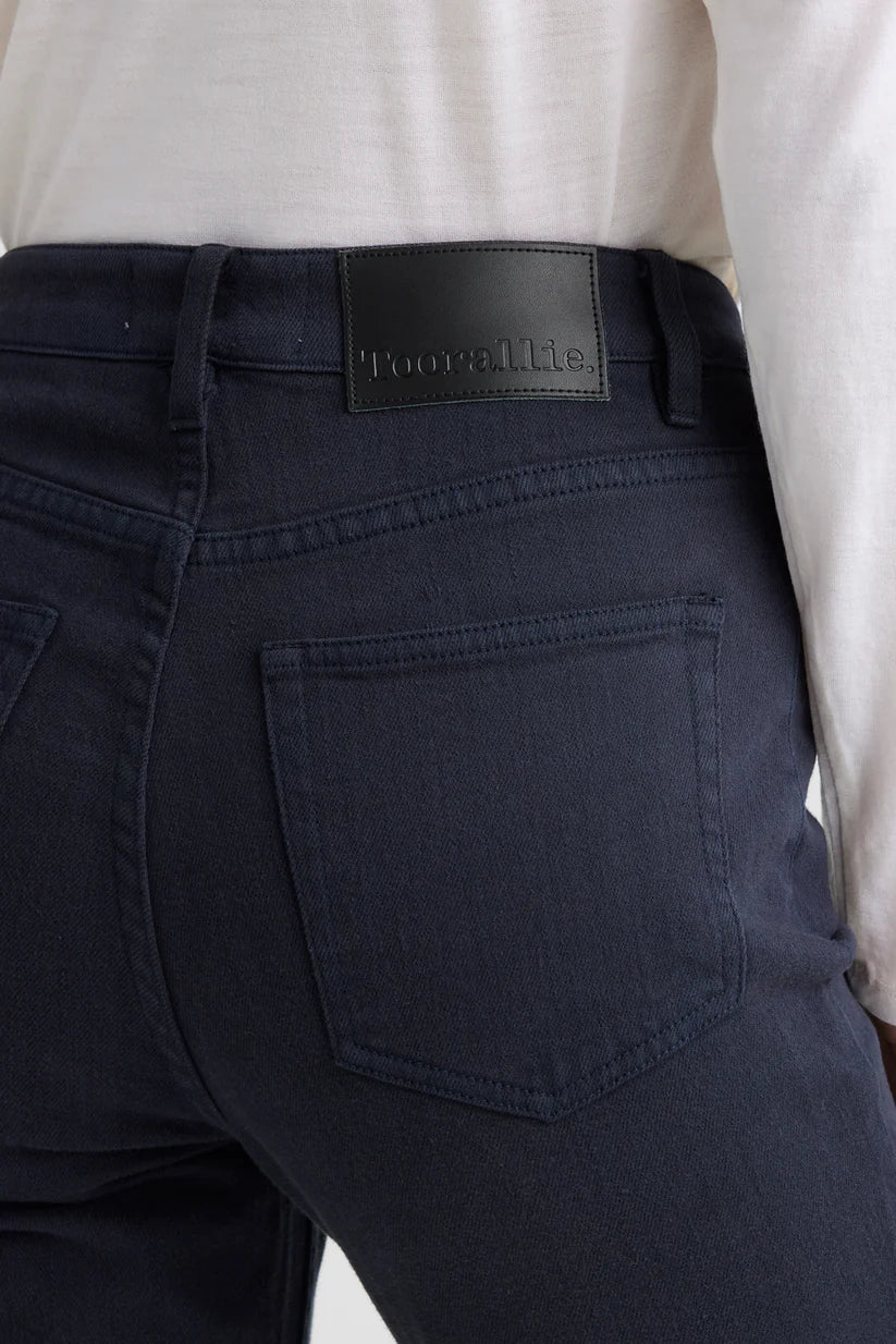 Toorallie High Rise Slim Leg Wool Denim Jean