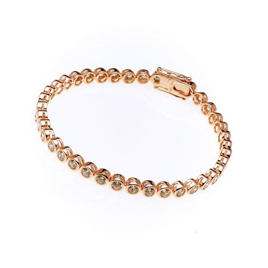Bezel Tennis Bracelet - Gold