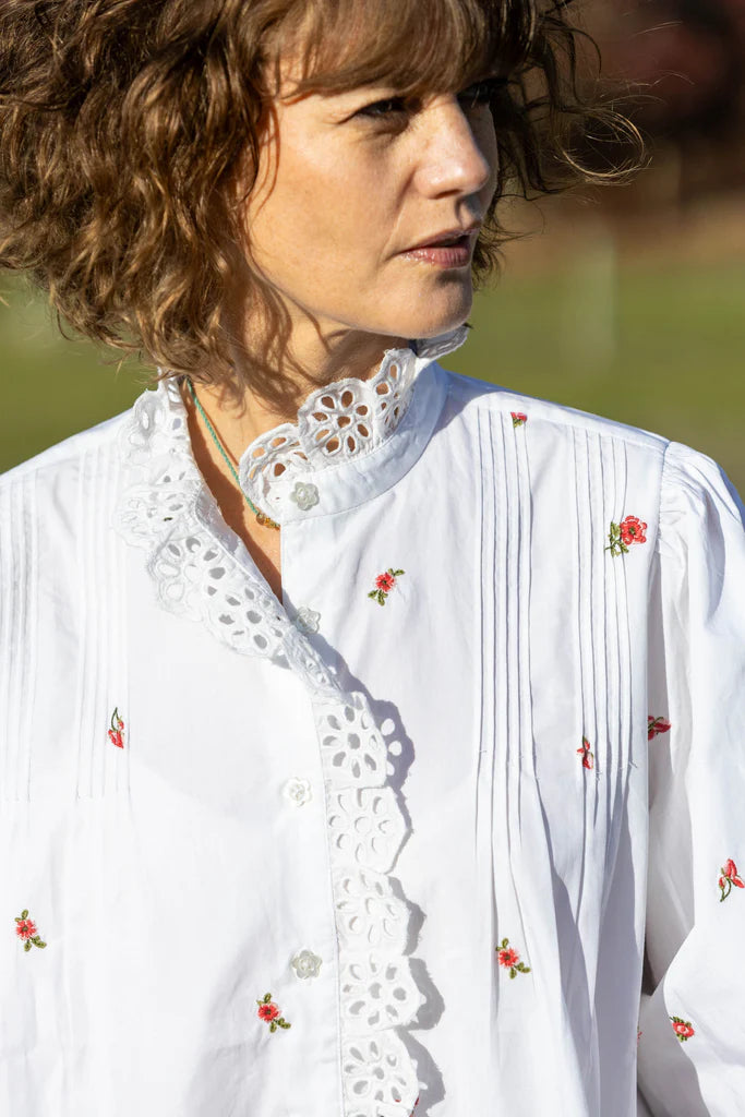 Floral Ditsy Embroidered Shirt