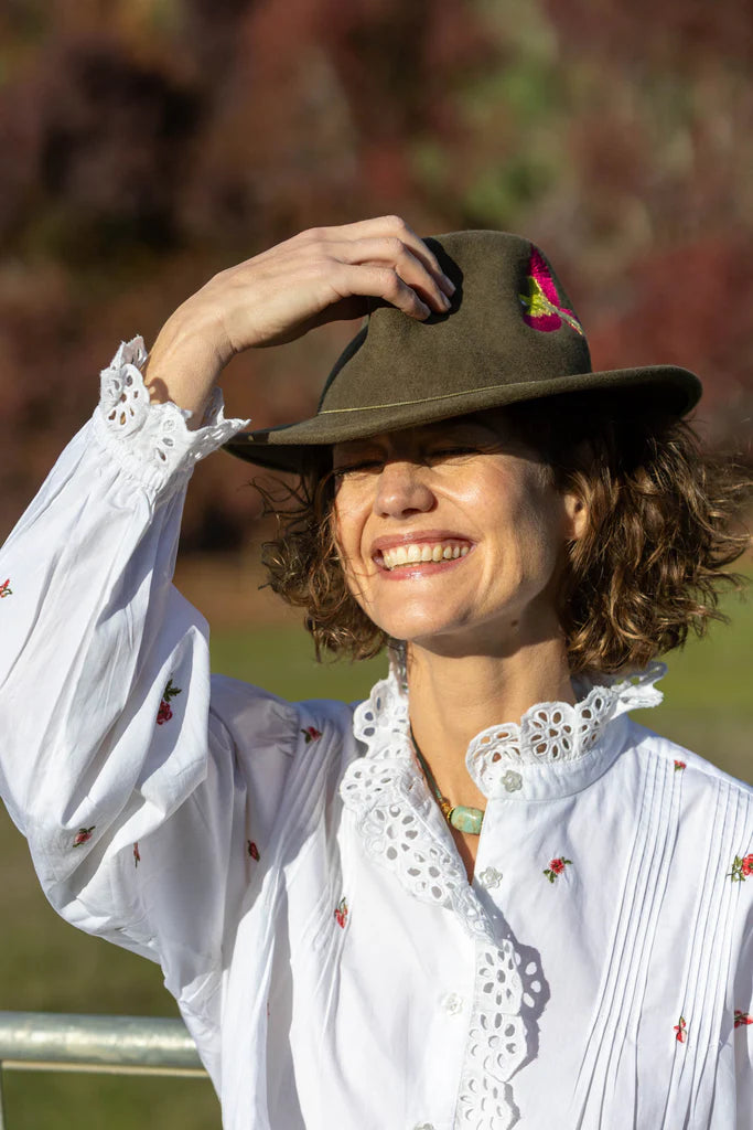 Floral Ditsy Embroidered Shirt
