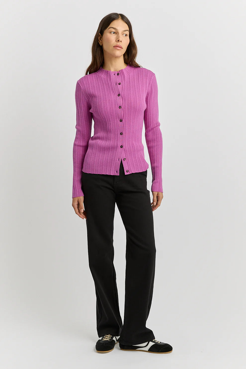 Variegated Rib Cardigan