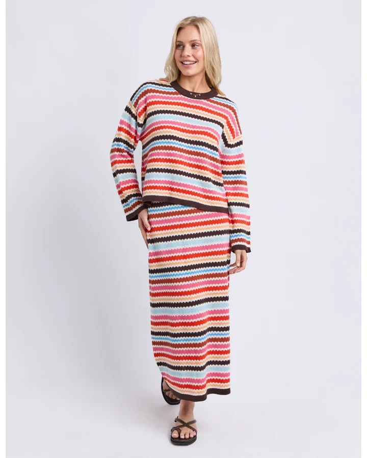 Retro Reef Long Slv Knit