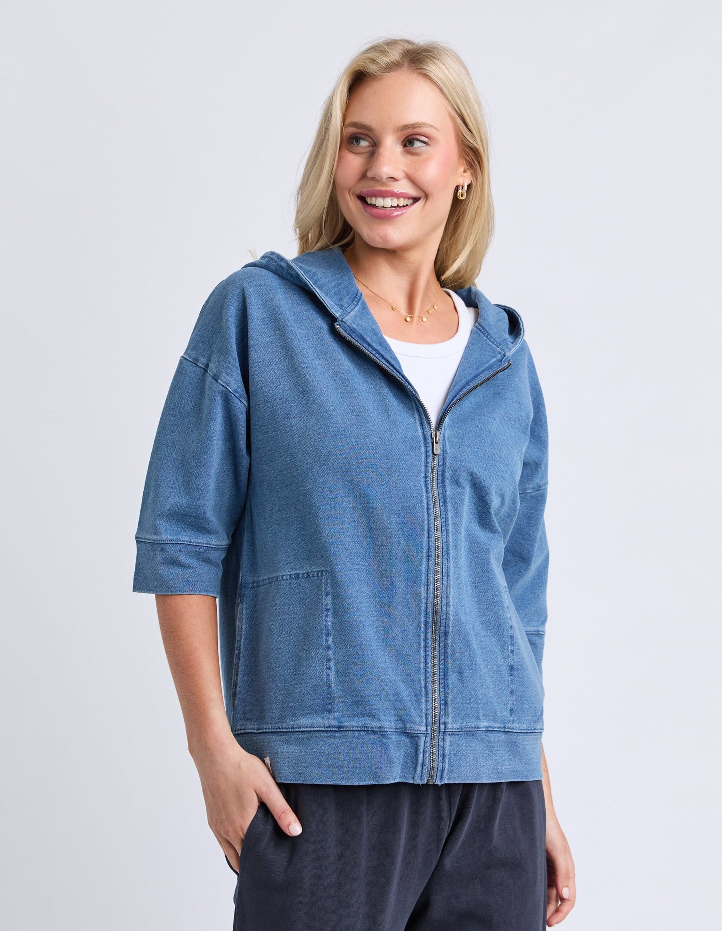 Tessa Denim Look Hoodie