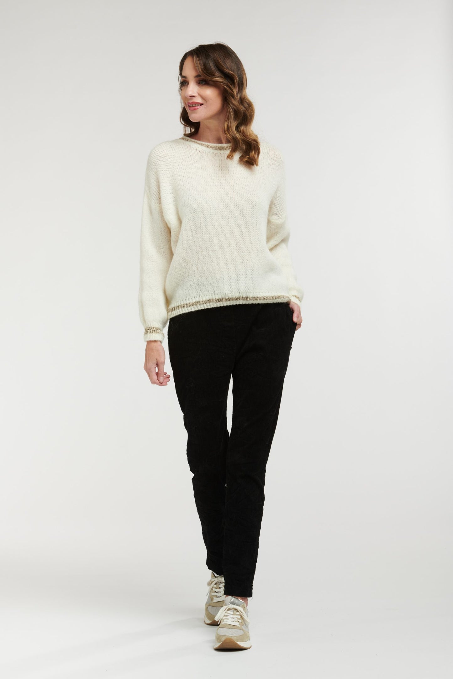 Jumper Lurex Trim