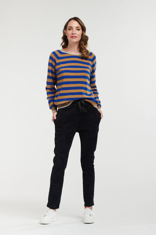 Striped Sweat with Lurex