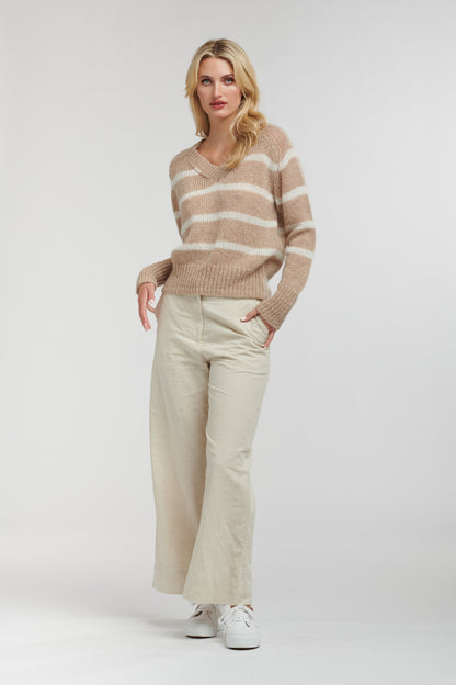 Spencer Stripe Mohair Knit