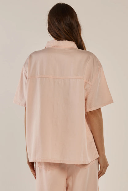 Saffra Short Slv Denim Shirt