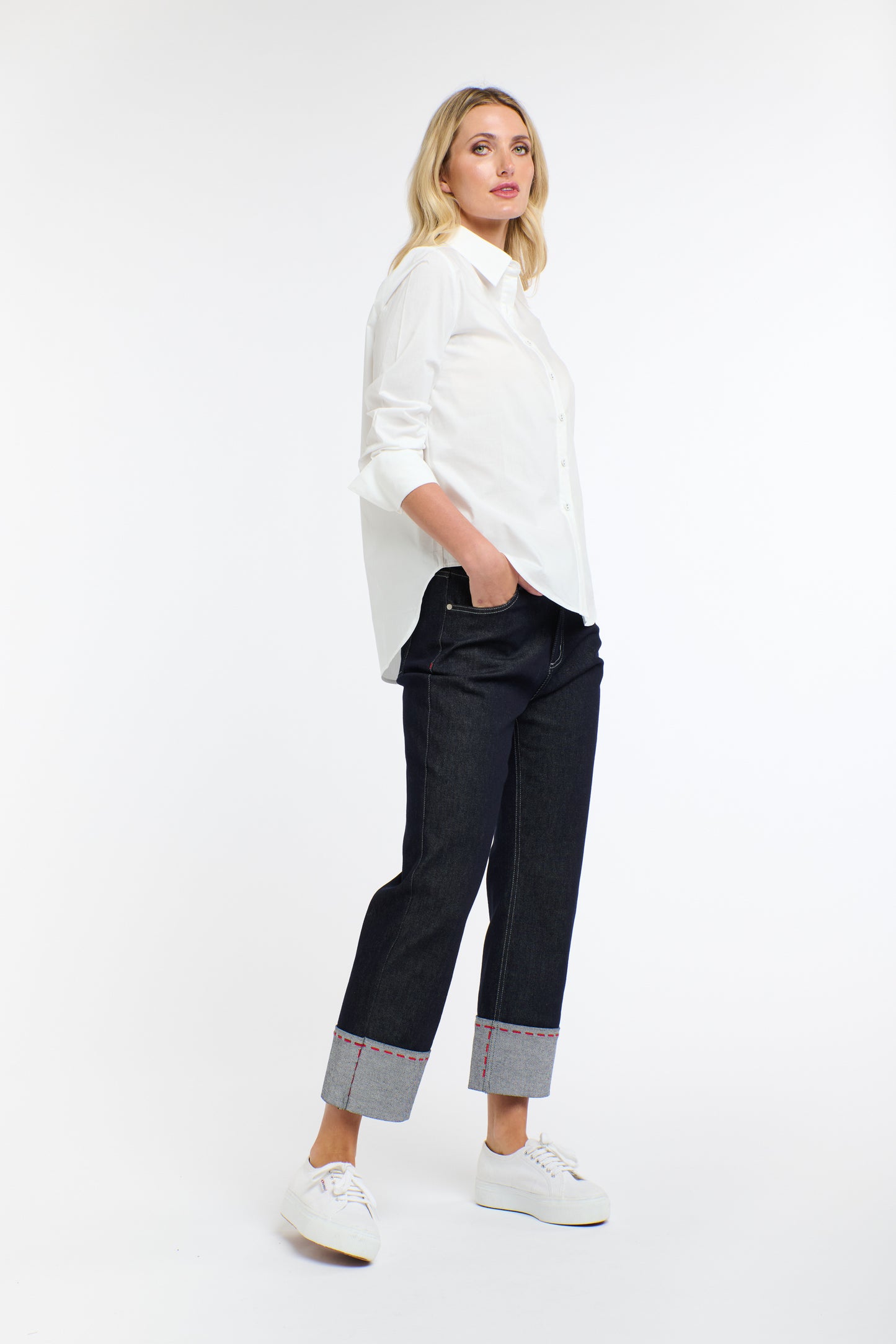 Susie Red Stitch Jeans