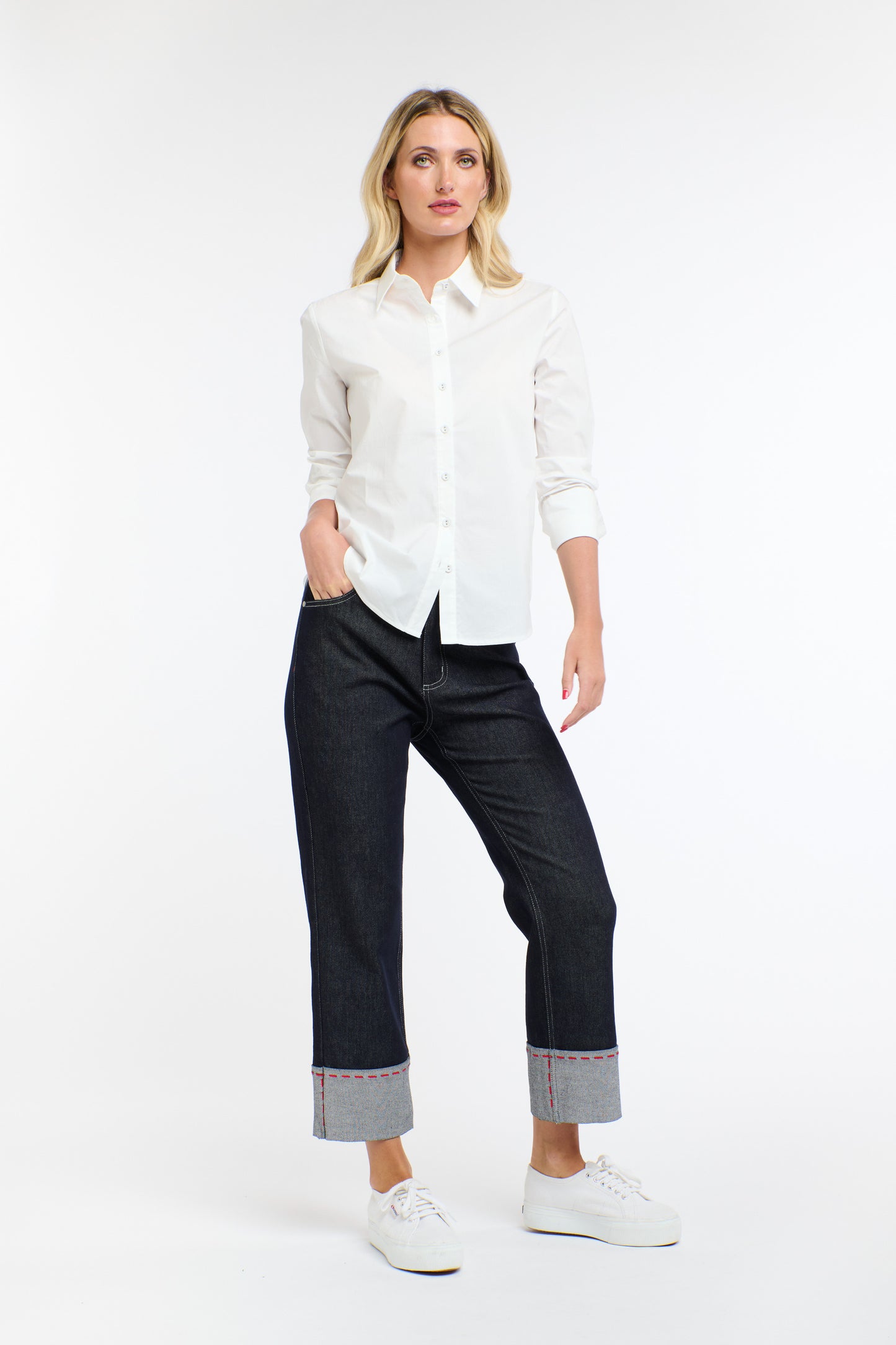 Susie Red Stitch Jeans