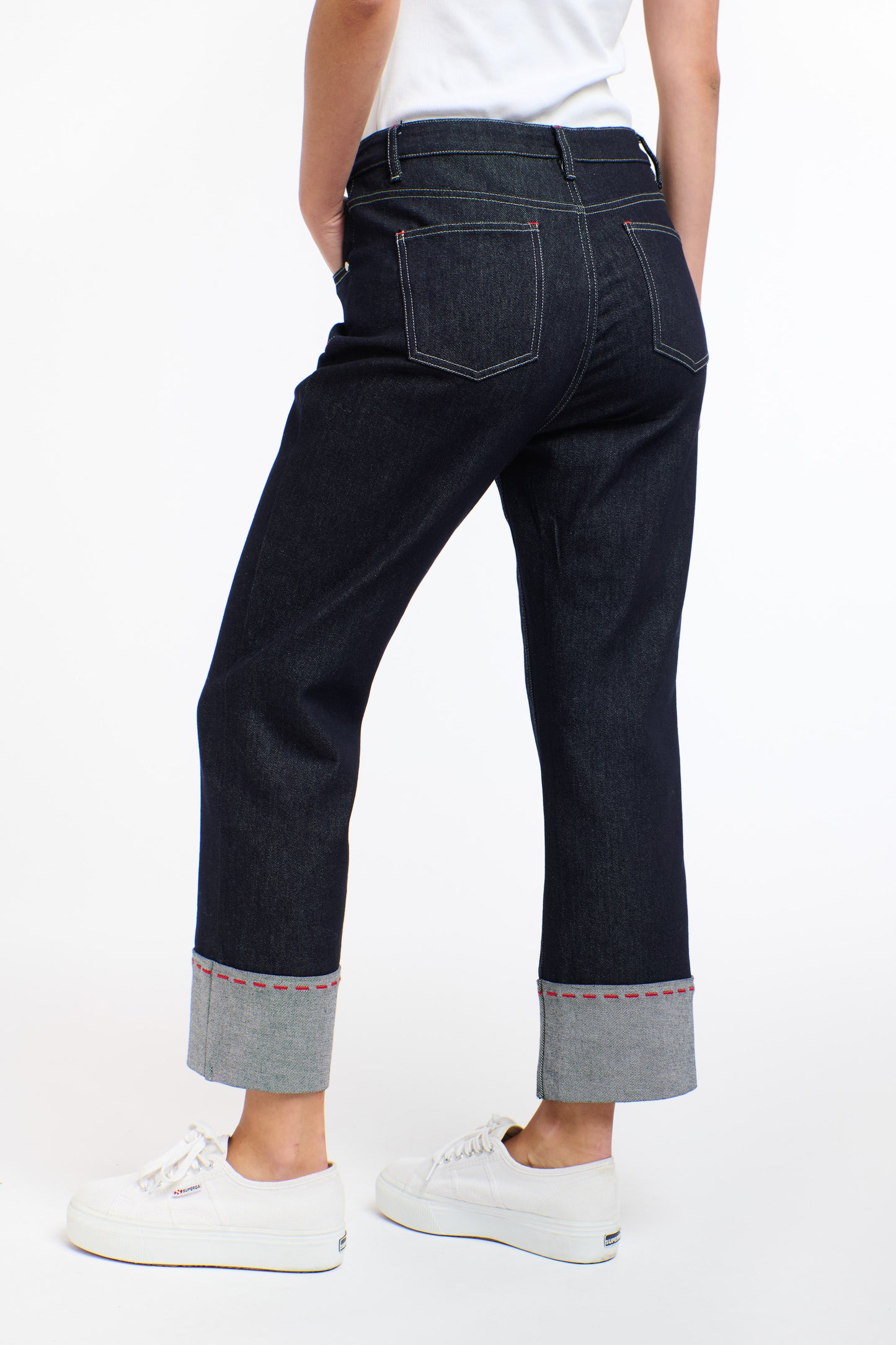 Susie Red Stitch Jeans