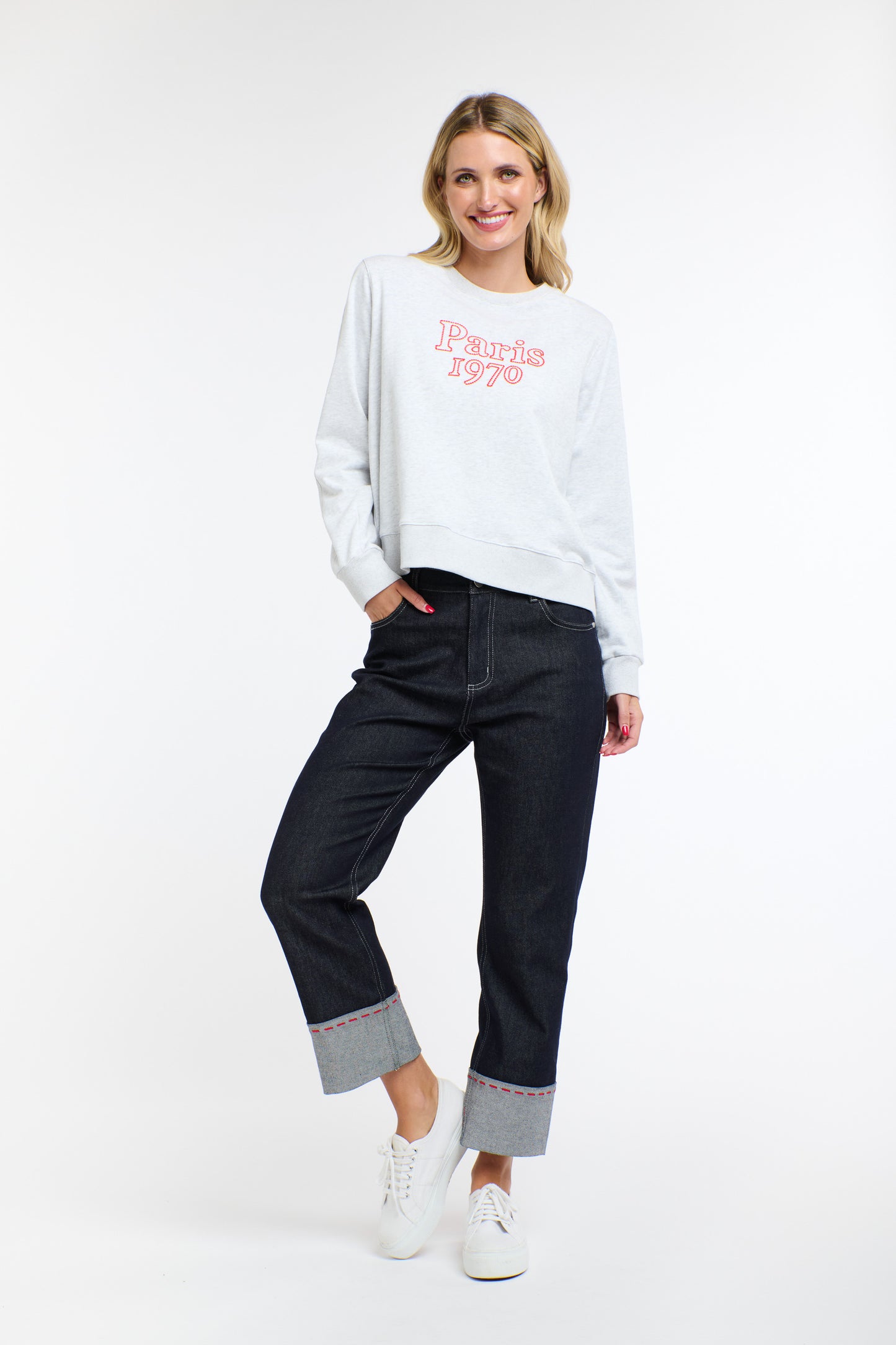 Susie Red Stitch Jeans