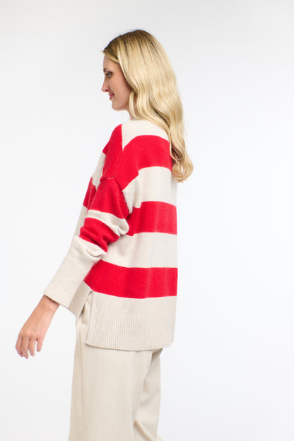 Gracie Angora Stripe Knit