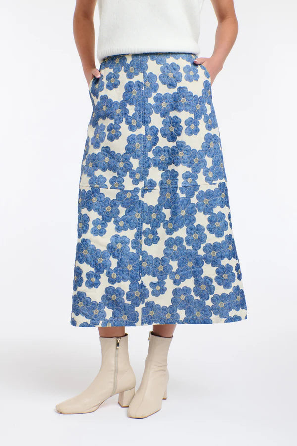 Denim Daisy Skirt
