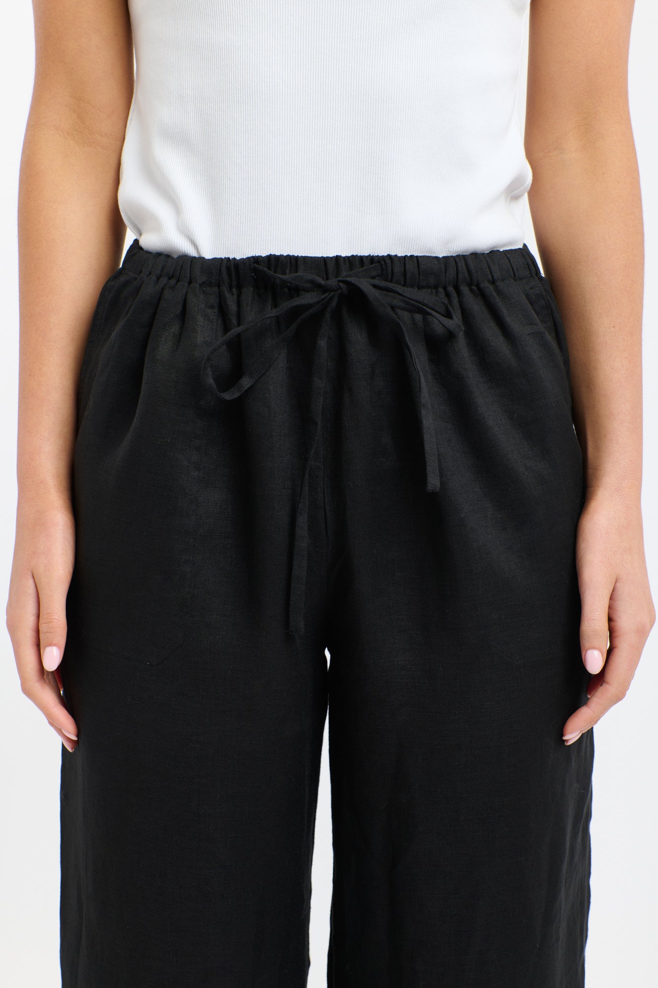 Perry Linen Drawcord Pant