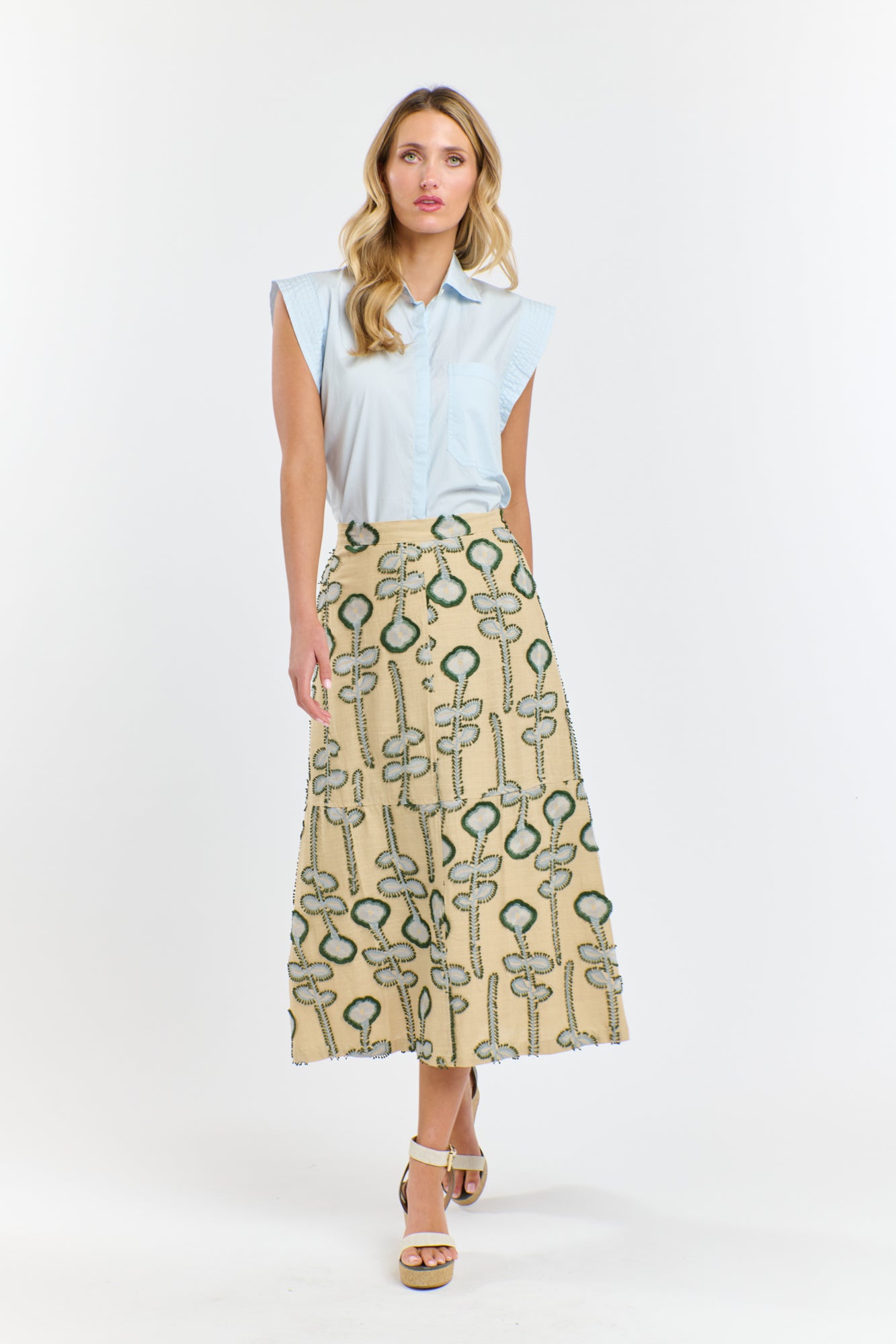 Eden Embroidered Skirt