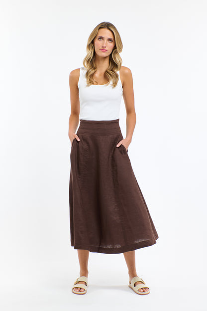 Dakota Linen Skirt
