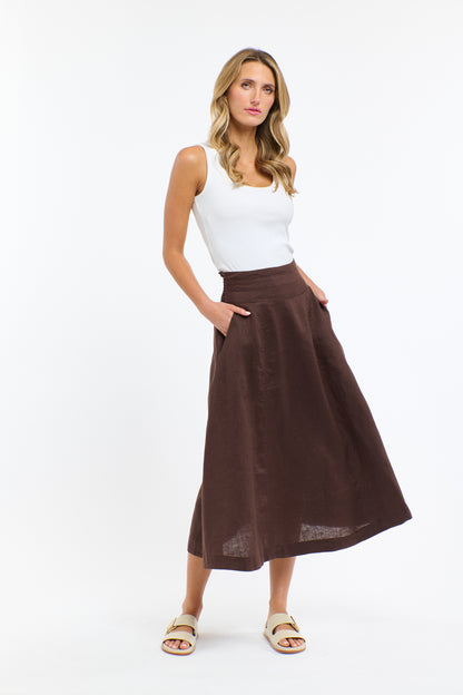 Dakota Linen Skirt