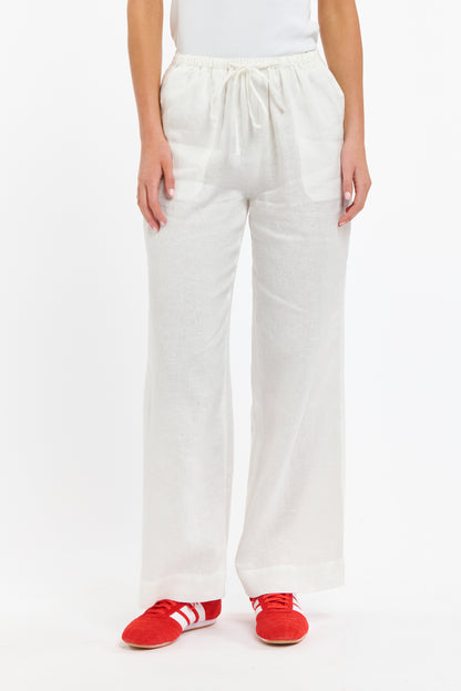Perry Linen Drawcord Pant