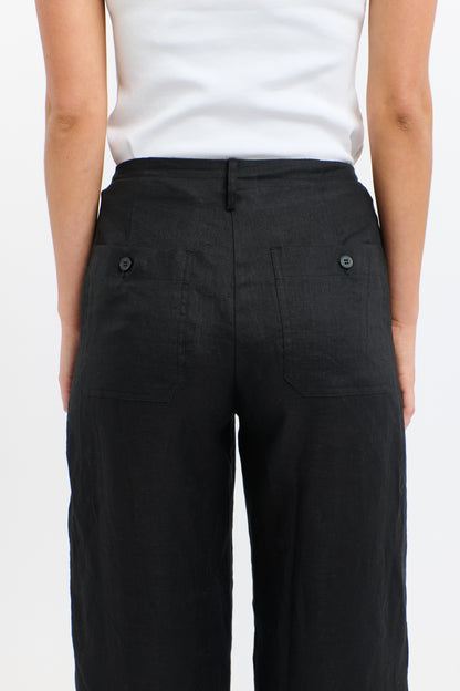 Perry Linen Drawcord Pant