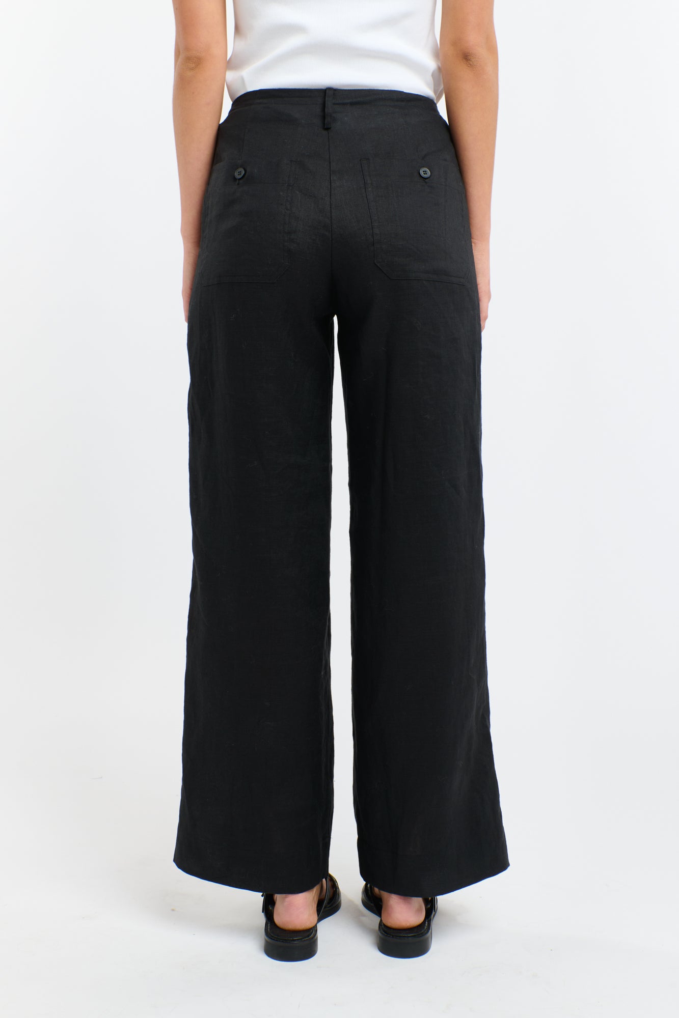 Perry Linen Drawcord Pant