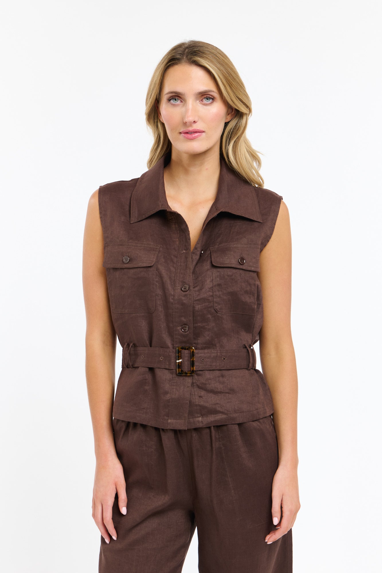 Perry Linen Vest