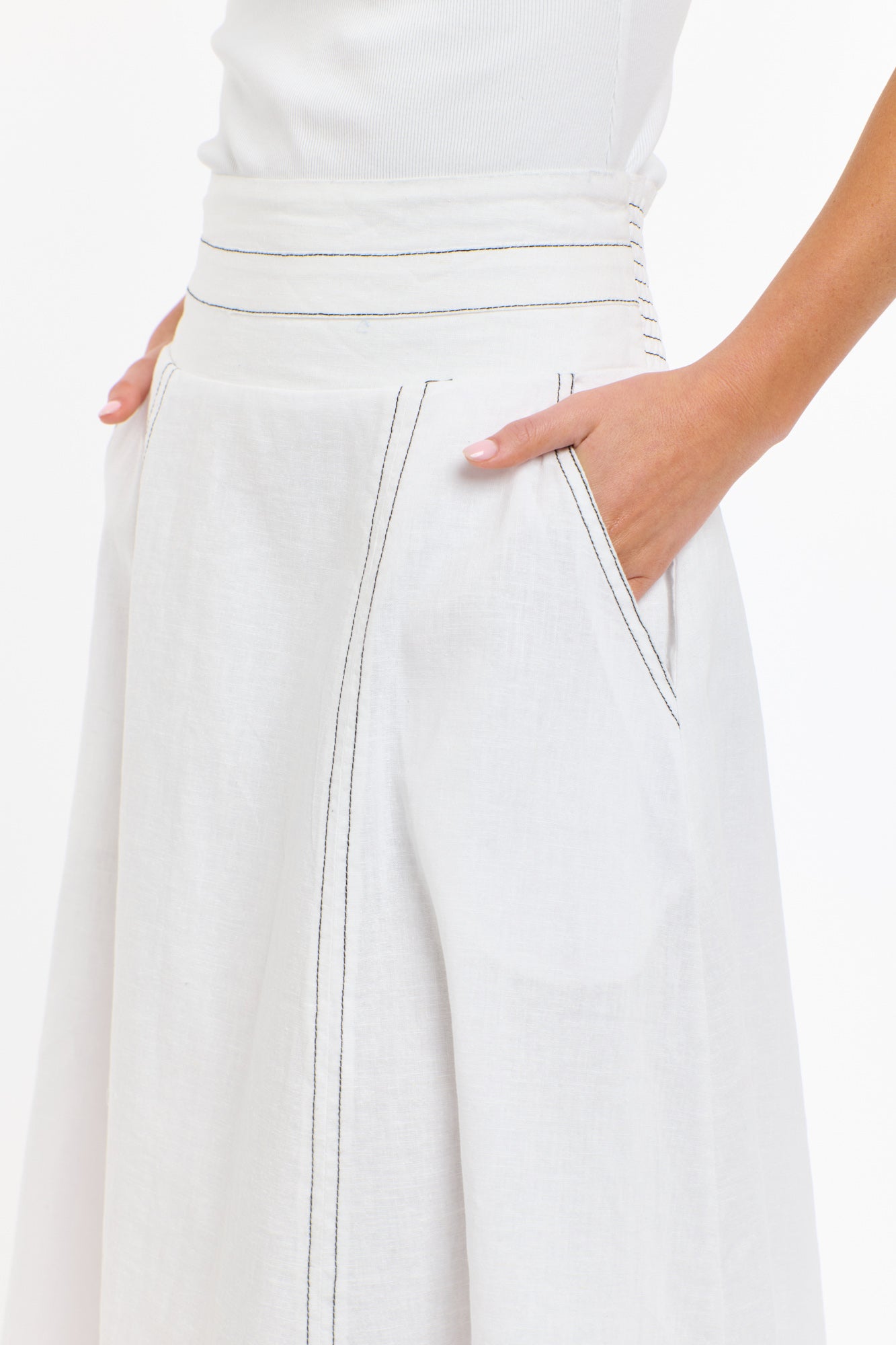 Dakota Linen Skirt