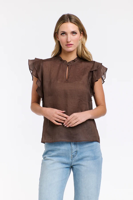 Alannah Flutter Slv Top
