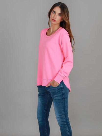 Charlette Curve Hem Sweater