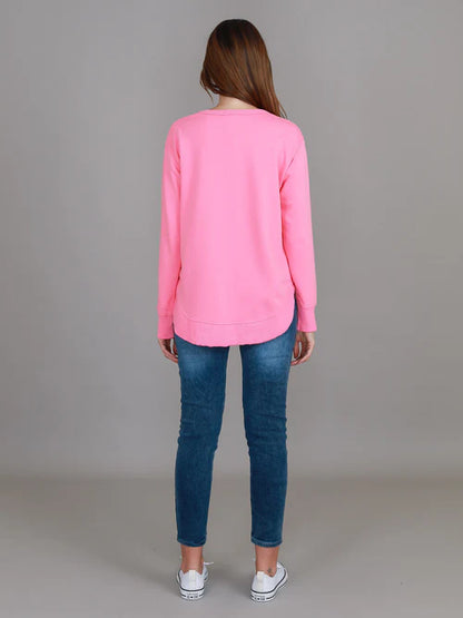 Charlette Curve Hem Sweater