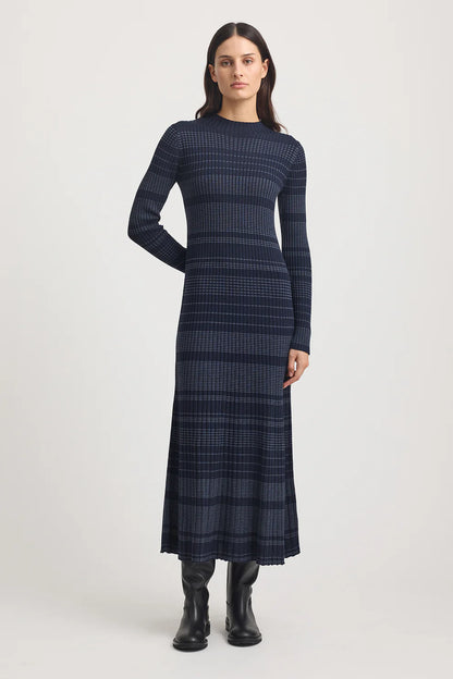 Gradient Stripe Dress