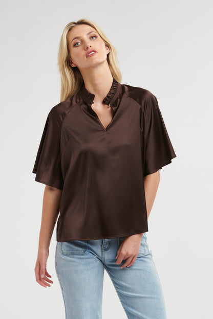 Angelica Satin Top