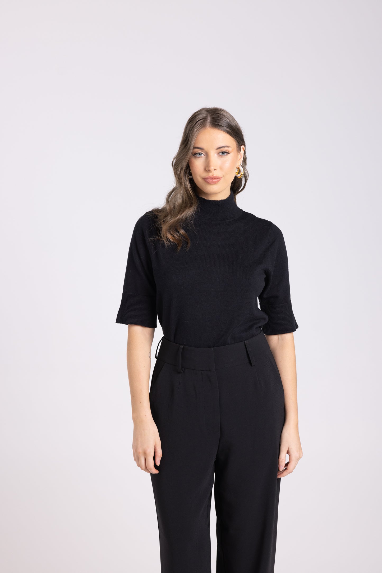 Rib Short Sleeve Knit