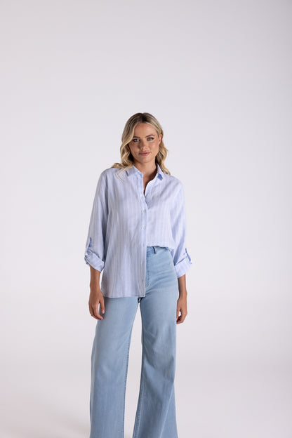 Linen Stripe Shirt