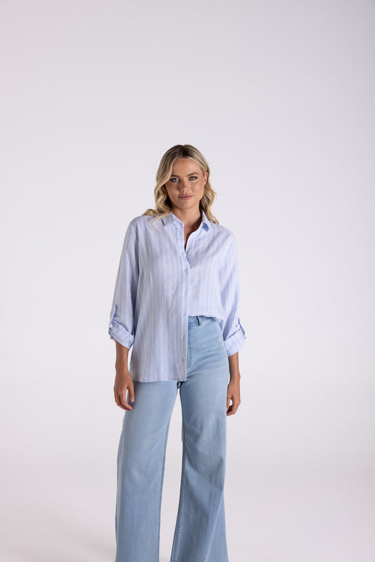 Linen Stripe Shirt