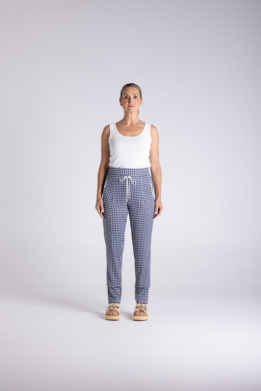Gingham Panelled Pant