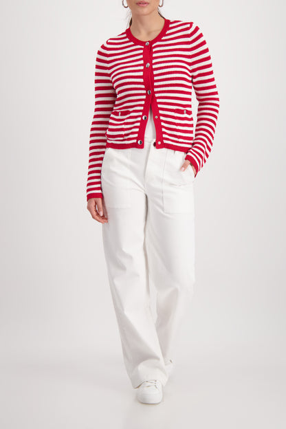 Striped Cardigan Jacket
