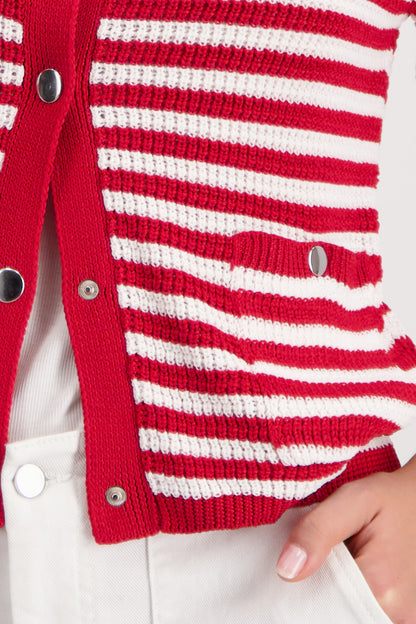 Striped Cardigan Jacket
