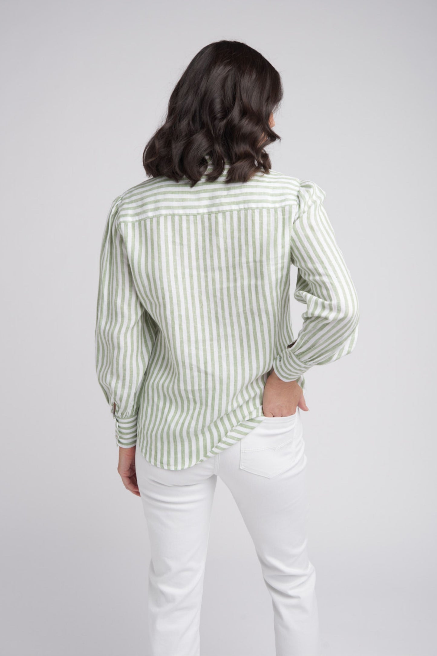 Frill Detailed Stripe Shirt