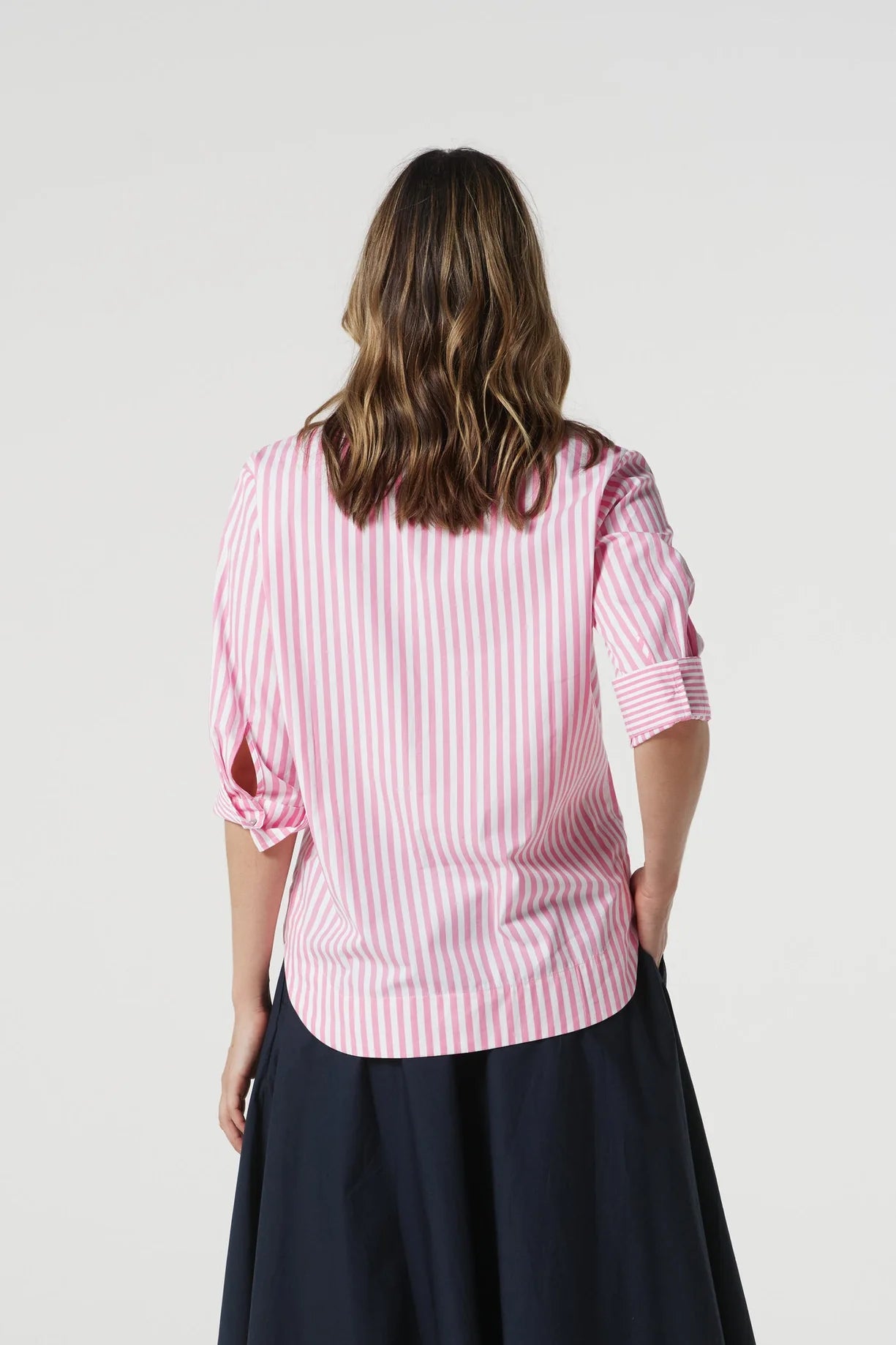 3/4 Slv Stripe Shirt