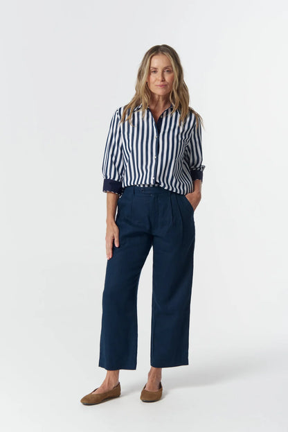 Classic Elbow Slv Cotton Shirt