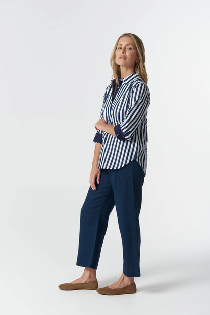 Classic Elbow Slv Cotton Shirt