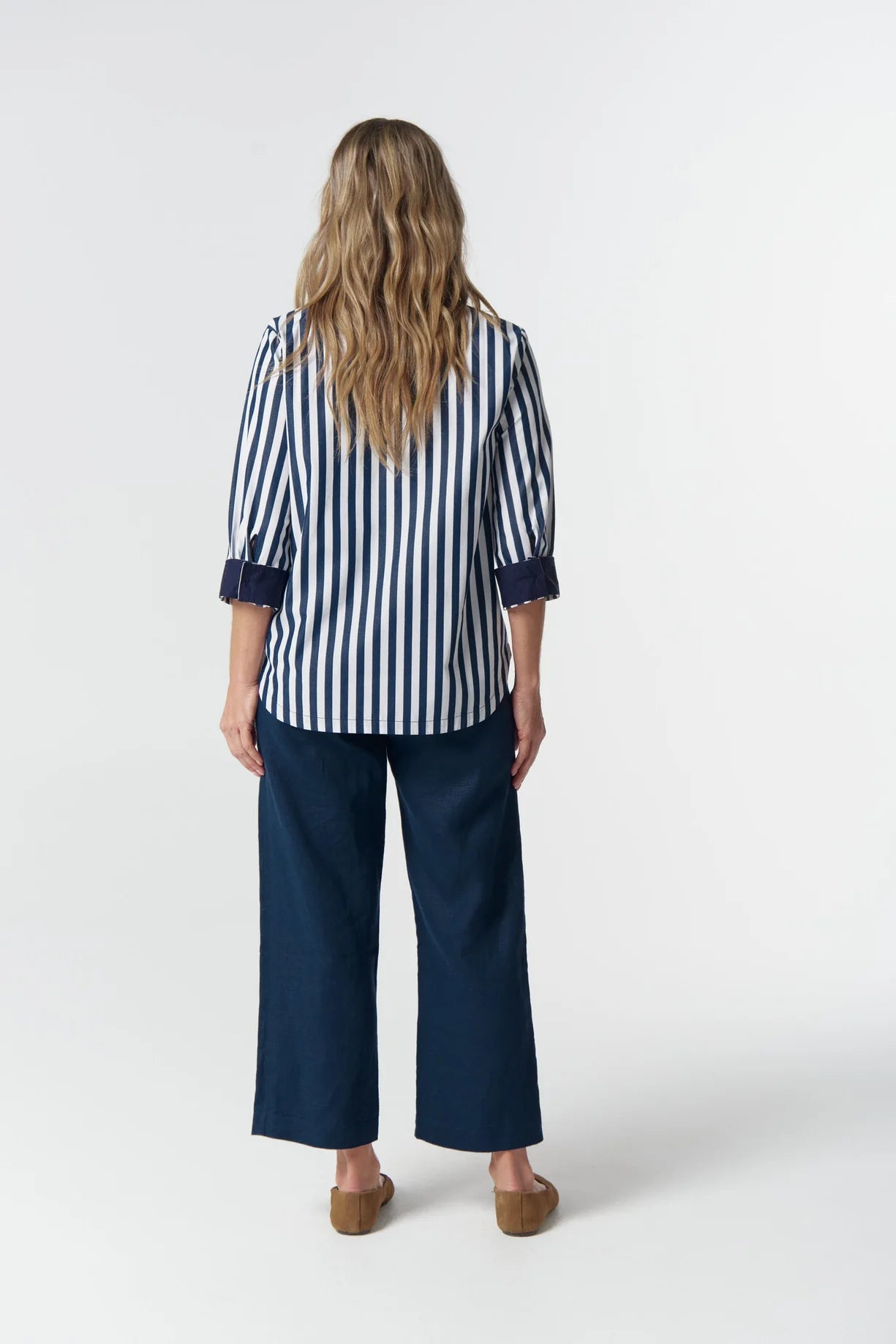 Classic Elbow Slv Cotton Shirt