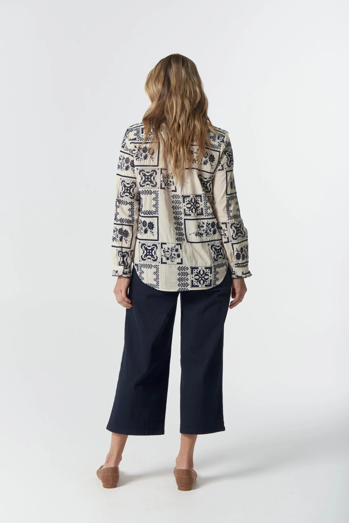 Wattle Frill Cotton Shirt