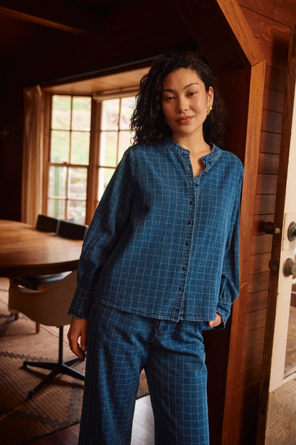 Sloane Denim Frill Shirt