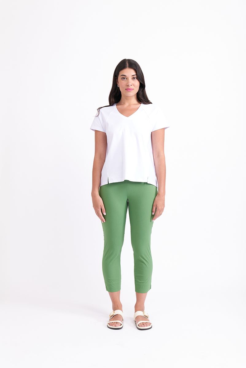 Foil Taper Crop Pant